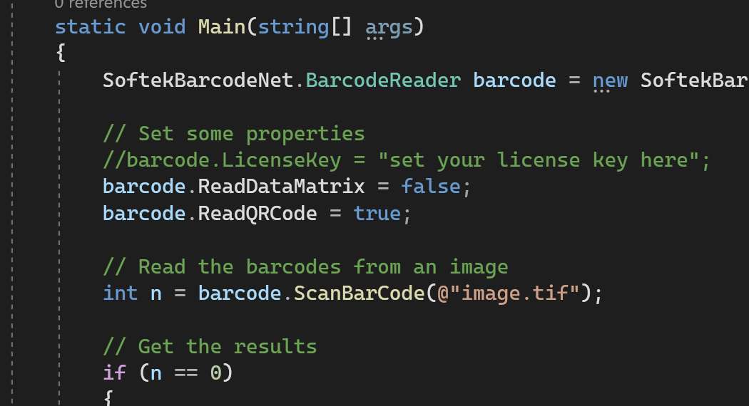 demo barcode reader SDK